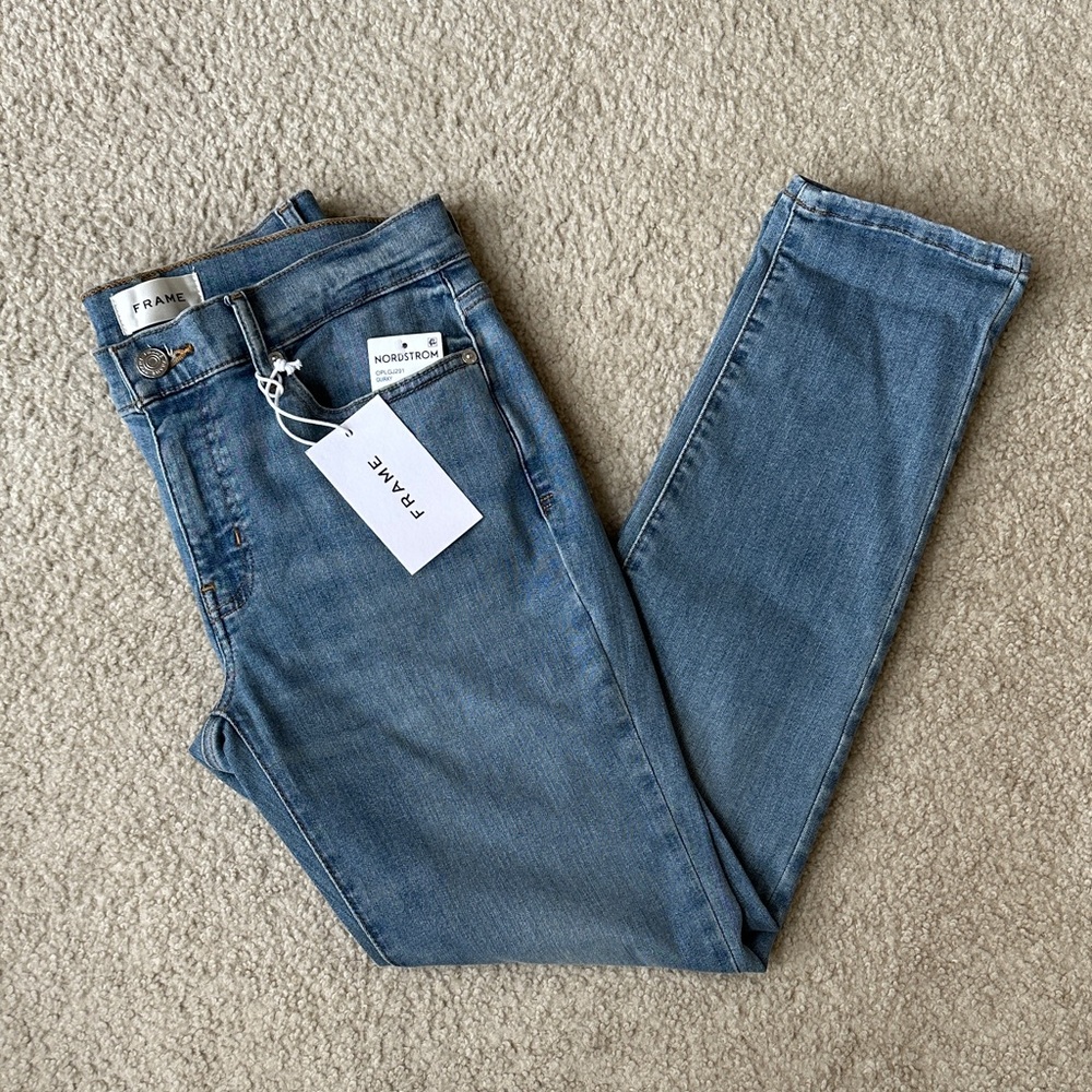 Frame Le Garcon Mid Rise Crop Boyfriend Jeans - Picture 3 of 11